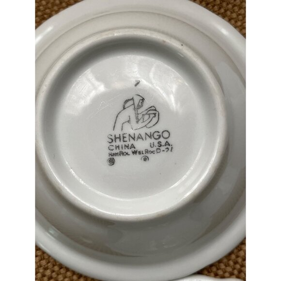 Shenango Berry Bowls & Bread Plates Set 8 Vtg Cottage Farmhouse Restaurant Ware - Picture 9 of 13